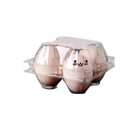 Plateau à œufs en plastique transparent avec poignée, 2, 4, 6, 8, 9, 10, 12, 15, 18, 20, 24, 28, 30 alvéoles, vente en gros directe usine pour œufs de poule