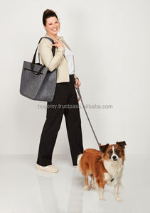 Classic Gift Handbags Large Capacity Ribbon Handle Decorative <b>PET</b> Felt Tote <b>Bag</b> Rectangle Shape Unisex Promotional Daily Work - Product Image 5