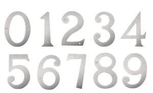 أرقام تسجيل حروف باب منزل لاصقة مخصصة من الفولاذ المقاوم للصدأ - Product Image 3