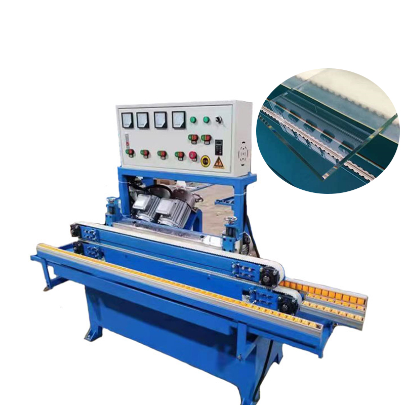 7 motor glass grinding machine 380V straight line mirror grinding machine glass bevelled edge trimming machine