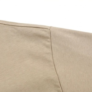 Camiseta de algodón Unisex 220 Gsm con logotipo impreso personalizado, camisetas con hombros caídos marrones, gran oferta, camiseta Boxy Fit - Product Image 4