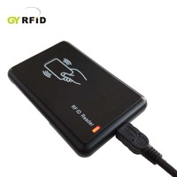 Lector de tarjetas RFID GYRFID de 13,56 MHz, lector RFID de proximidad de escritorio para salida UID