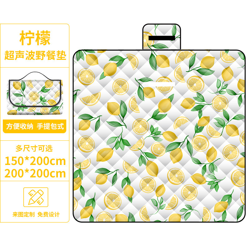 Lemon Ultrasonic Picnic Mat