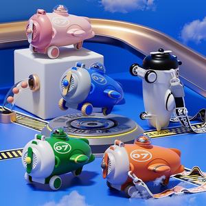 Adorable conception <span class=keywords><strong>d</strong></span>'avion Tritan bouteille <span class=keywords><strong>d</strong></span>'<span class=keywords><strong>eau</strong></span> en acier inoxydable tasse isolée sous vide pour les tout-petits école enfants ébullition Applicable - Product Image 2