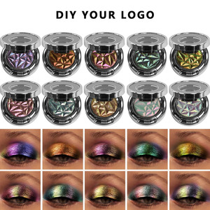 High Quantity <b>Eye</b> Makeup Cosmetics High Pigment Vegan Multichrome Pressed Duochrome Single Chameleon Eyeshadow Private Label - Product Image 3