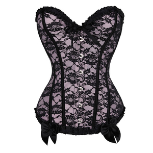 Precio de fábrica al por mayor de talla grande con cordones <span class=keywords><strong>Sexy</strong></span> Bustier Corset Top para mujer - Product Image 6