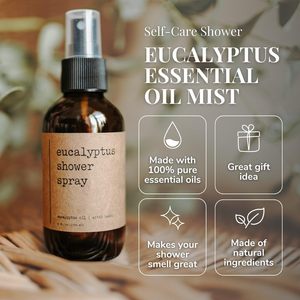 Özel etiket canlandırıcı okaliptüs aromalı yağ Mist spaway uzakta stres Boost kendi kendine bakım buhar odası Spa banyo sprey duş - Product Image 4