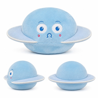 Coussin en peluche personnalisé au design créatif Planète de Dessin Animé - Cadeau Apaisant Ultra Doux, Coussin de Sommeil Réconfortant pour le Coucher, Poupée à Câliner, Coussin Décoratif
