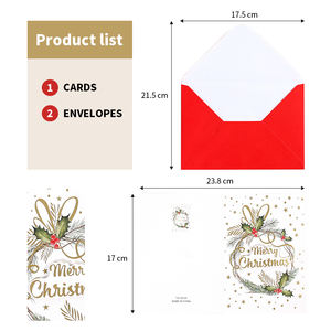 Carte de voeux personnalisée 2024 avec affichage d'impression d'enveloppe 19.5*10.9cm - Product Image 2