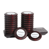 Système de téléavertisseur de restaurant sans fil Appeler Coaster Buzzers Double Base de chargement pour Cafe Church Clinic Food Court Food Truck