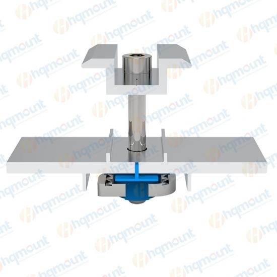 PV EndClip Rack Solar Panel Mounting Kit Ground Steel C Rail with Easy Install Middle Clamp Accessories Manufactured by EndClip · image 3