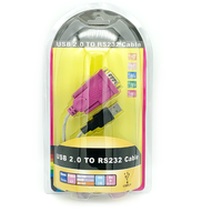 Cable USB a RS232, Cable de Puerto Serie, Conector DB9, Puerto COM, Convertidor de Computadora, Doble Chip, Cable USB a Puerto Serie