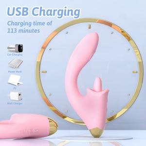 Vibratore Ali Baba 2 in 1 con Finiture Metalliche, Regolabile, per Stimolazione Clitoridea e Punto G, Doppio Strato in Silicone Medicale - Product Image 1