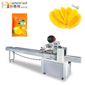 Automatic Winding Flow Pack Poultry Meat Packing Bread Crumb For Charcoal Packaging Machine