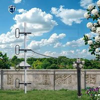 Antennes UHF 400-470 MHz à 4 dipôles, câble LMR400 de 2 m, répartiteur de puissance 1 à 4 voies Yagi N-Mâle, connecteur N-Femelle, station de base, gain 15 dBi