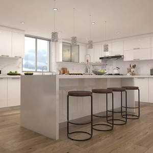 Mobili da Cucina Modulari Moderni con Design in Blockboard e Legno - Product Image 3