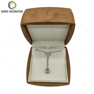 Boîte à bijoux en daim de haute qualité avec logo personnalisé, octogonale, pour ranger les bagues et les boucles d'oreilles, organiseur de luxe, coffret cadeau de mariage - Product Image 3