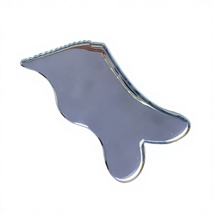Planche Gua Sha en acier inoxydable 304 de nouvelle conception avec bord dentelé pour massage facial - Product Image 3