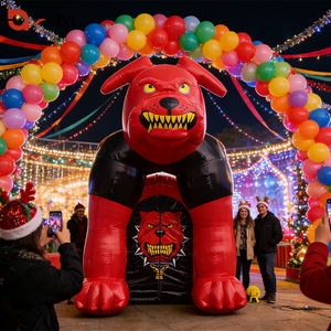 Arche géante et tunnel publicitaire gonflable en forme de bouledogue pour le football, personnalisables, à vendre - Product Image 2