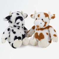Peluche de vache douce de haute qualité, personnalisable, écologique, en coton PP, rembourrée, 26 cm, unisexe, pour enfants