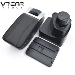 Vtear Cho Ford Ecosport Tay Vịn Xe Da Trung Tâm Cửa Hàng Lưu Trữ Hộp Chủ Đề Đỏ Xe-Phong Cách Nội Thất Xe Arm Rest Phụ Kiện - Product Image 6