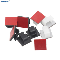Attaches-câbles en plastique écologiques autocollants, serre-câbles, fixations pour fils, attaches pour câbles USB, pour la maison, le bureau et la voiture