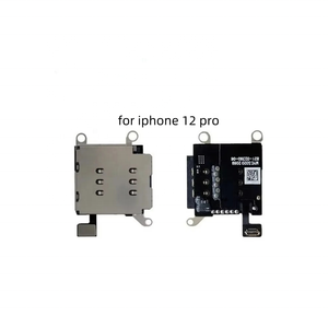 Para <span class=keywords><strong>iPhone</strong></span> <span class=keywords><strong>12</strong></span> Pro Max <span class=keywords><strong>mini</strong></span> 12mini Lector de tarjetas <span class=keywords><strong>SIM</strong></span> dual Flex Cable Bandeja Ranura Soporte Adaptador Reemplazo - Product Image 2