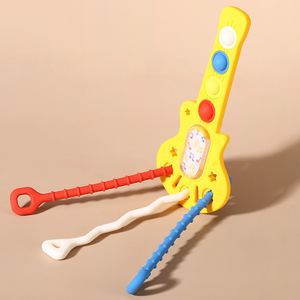 Nouvelle personnalisation de haute qualité populaire jouet 2024 guitare forme Anti Stress réutilisable presse tirer chaîne sensorielle <span class=keywords><strong>Motessori</strong></span> autisme jouet - Product Image 1