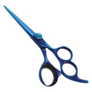 High Quality Titanium Blue Coated Scissors 6 Inch 6.5 Inch Professional Hairdressing Barber Razor <b>Edge</b> Salon Cutting <b>Tool</b> - Product Image 6