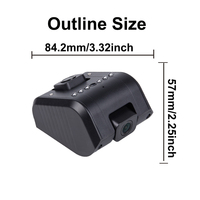 Monitor Kendaraan Profesional Lensa Ganda AHD 1080P Starlight Night Vision Audio Mic Anti Getaran untuk Truk Berat OEM/ODM