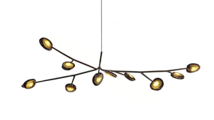 Lampadario Decorativo Artistico di Forma Rotonda con Interno Unico, Lampade a Sospensione in Vetro dal Design Moderno e Creativo per Soggiorno - Product Image 2