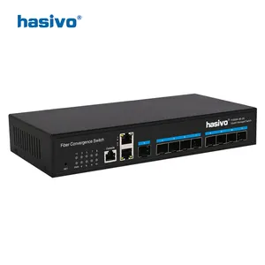 Verwalteter Switch Gigabit-SFP-Medien konverter 9 SFP 2 1000 Mbit/s RJ45-Ethernet-Switch Glasfaser-Medien konverter 1 Konsolen port