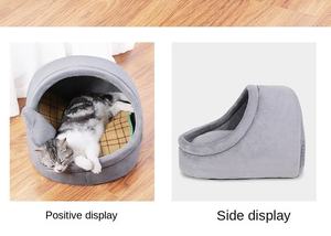 Umwelt freundliches, nachhaltiges, atmungsaktives Katzen nest Hunde bett Warmer Plüsch All Seasons Universal-Haustier bett für Kleintiere Haustier bett - Product Image 3