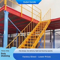 Plateformes de stockage en mezzanine à deux niveaux démontables en acier robuste pour entrepôt, fabriquées en Chine