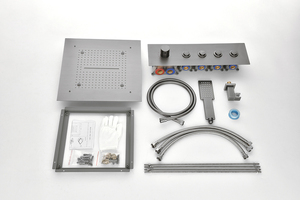 400x400mm Bầu Trời tán che giấu Đầu vòi hoa sen với bốn chức năng, điều khiển nhiệt độ Nhiệt, đồng nút chuyển đổi, - Product Image 5