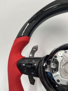 <span class=keywords><strong>Volante</strong></span> Deportivo de Fibra de Carbono y Cuero para <span class=keywords><strong>BMW</strong></span> F30 F20 F80 X1 X2 <span class=keywords><strong>X3</strong></span> X4 X5, Accesorio Interior - Product Image 4