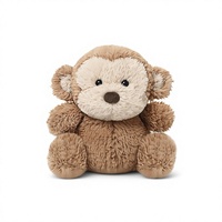 Peluche singe mignonne en forme de haricot, jouet anti-stress, coussin de sommeil doux, cadeau d'anniversaire pour filles