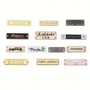 Etiquetas de Ropa Promocionales Personalizadas con Serigrafía Ecológica en Dorado, Logotipos de Marca, Etiquetas para Prendas, Accesorios para Ropa - Product Image 6