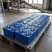 Módulo de Soporte Antivibración de Goma Elástica ROSTA DRS 38x80 para Máquina de Cribado, Resorte de Goma, Soporte Antivibración, Amortiguador