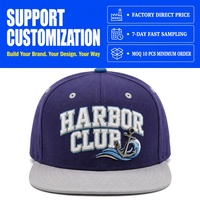 Gorra de Béisbol Original Personalizada de 6 Paneles con Visera Plana, Logotipo Bordado en 3D, Placa Metálica, Ajustable, Gorras Deportivas Urbanas, Gorra Snapback