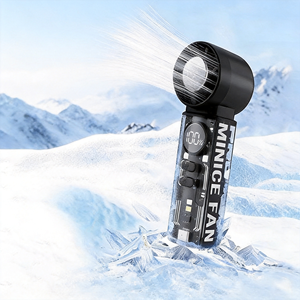 Ventilateur personnel léger rechargeable par USB pour l'été – Refroidisseur électrique portatif ultra-compact pour les voyages et l'extérieur - Product Image 1