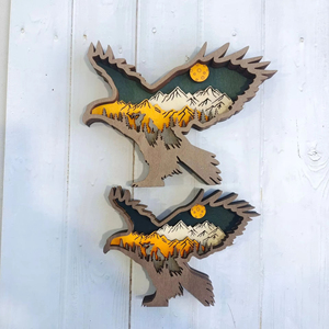 Nuevas Decoraciones Creativas para el Hogar, Adornos de Madera Tallada de Animales de Varias Capas - Product Image 4