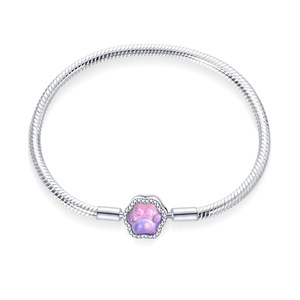 Pulsera de Plata de Ley 925 con Dijes de Circonita en Forma de Pata, Venta al por Mayor - Product Image 6