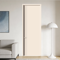 Revêtements de portes en mélamine de haute qualité fabriqués en Chine, à faible coût, minimalistes, insonorisants, faciles d'entretien, portes intérieures en MDF moulé