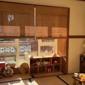 Natural <strong>Bamboo</strong> <strong>Roll</strong> <strong>Blinds</strong> Light Filtering Window Shades Sun UV Protection Privacy Screen Home Office Bedroom Balcony <strong>Patio</strong> - Product Image 5