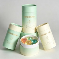 Boîte en tube de papier recyclable ronde, support pour dosettes de lave-vaisselle, conteneur pour comprimés, emballage anti-humidité pour capsules de lessive