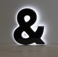 Letrero Luminoso LED 3D Personalizado con Efecto Neón, Letras de Canal Retroiluminadas, Letrero Comercial para Montaje en Pared Exterior para Centros Comerciales y Empresas
