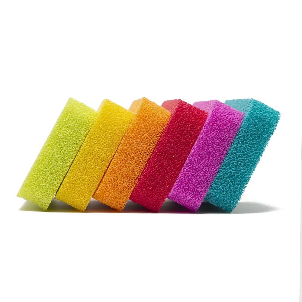 Custom Logo Silicone Sponge Scrubber Kitchen Silicon Sponge Dishwashing Silicone Sponge Dish