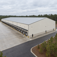 Entrepôt à structure métallique sur mesure, charpente rigide, bâtiment d'atelier métallique, centre de distribution logistique industrielle