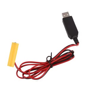 USB 5V a 1,5 V <span class=keywords><strong>LR6</strong></span> AA batería AA eliminadores de batería Cable reemplazar 1 Uds 1,5 V AA baterías para luz LED electrónica - Product Image 5